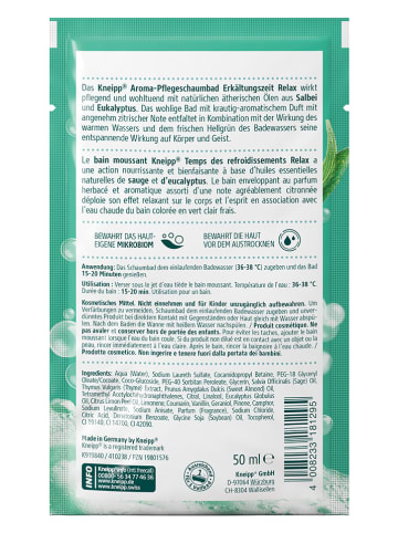 Kneipp 15er-Set: Aroma-Pflegeschaumbäder "Erkältungszeit Relax" - je 50 ml