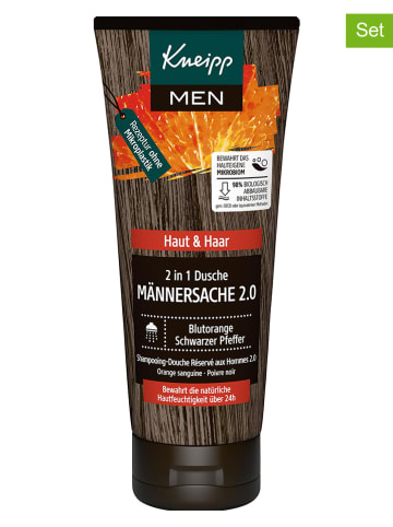 Kneipp 3er-Set: 2in1-Duschgel und Shampoo "Männersache 2.0", je 200 ml