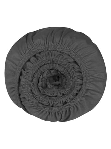 Schiesser Prześcieradło "Las Palmas" w kolorze antracytowym na gumce