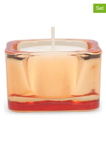 Salt and Pepper 2er-Set: Teelichthalter "Mood" in Orange - (B)5 x (H)5 cm