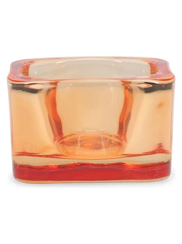 Salt and Pepper 2er-Set: Teelichthalter "Mood" in Orange - (B)5 x (H)5 cm