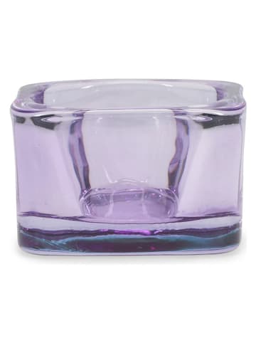 Salt and Pepper 2er-Set: Teelichthalter "Mood" in Lila - (B)5 x (H)5 cm