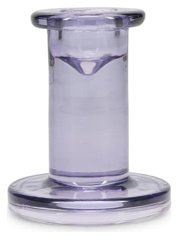 Salt and Pepper Świeczniki (2 szt.) "Mood" w kolorze fioletowym - wys. 8 cm