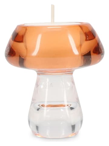 Salt and Pepper Świeczniki (2 szt.) "Mood" w kolorze pomarańczowym - wys. 7,5 cm