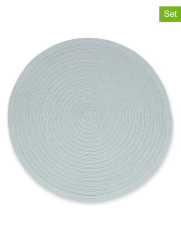 Salt and Pepper 4er-Set: Tischsets "Nala" in Hellblau - Ø 36 cm