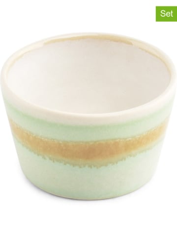 Salt and Pepper 4er-Set: Schalen ''Flow'' in Grün - (H)4 x Ø 6,5 cm