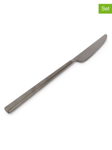 Salt and Pepper 6er-Set: Menümesser "Terno" in Schwarz - (H)24,7 cm