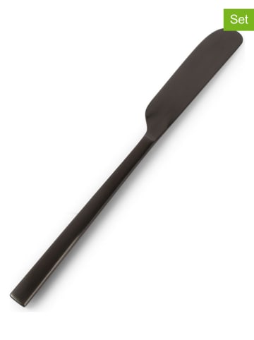 Salt and Pepper 6er-Set: Buttermesser "Terno" in Schwarz - (H)24,5 cm