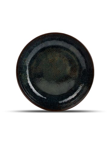 Salt and Pepper 4er-Set: Suppenteller ''Mielo'' in Schwarz/ Grün - Ø 21,5 cm