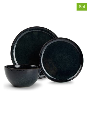 Salt and Pepper 12tlg. Kombiservice "Saphir Mielo" in Schwarz