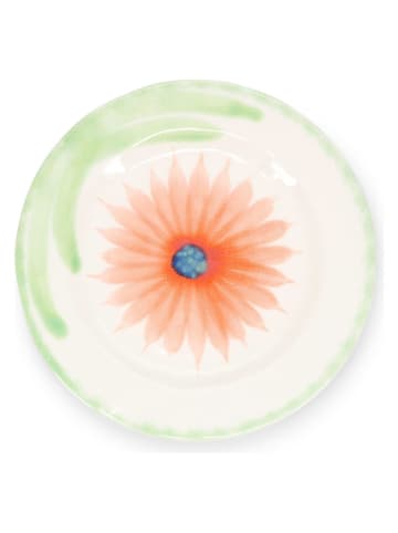 Salt and Pepper Servierteller "Fleur" in Grün/ Orange - Ø 27,5 cm