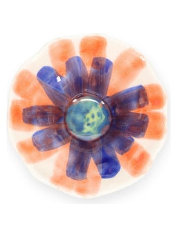 Salt and Pepper 4er-Set: Schalen "Fleur" in Orange/ Blau - Ø 13 cm