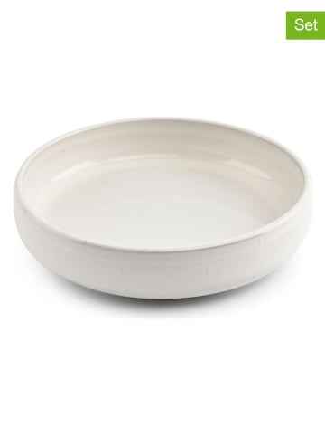 Salt and Pepper 2er-Set: Suppenteller ''Curvy'' in Creme - Ø 22,5 cm
