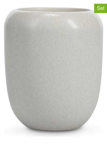 Salt and Pepper Kubki (4 szt.) "Mochi" w kolorze beżowym - 290 ml