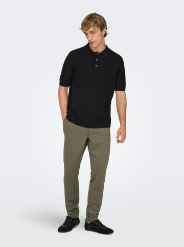 ONLY & SONS Poloshirt "Seric" in Schwarz