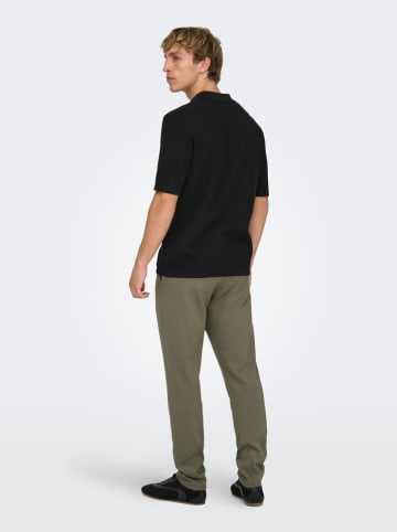 ONLY & SONS Koszulka polo "Seric" w kolorze czarnym