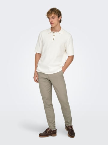 ONLY & SONS Poloshirt "Seric" in Weiß