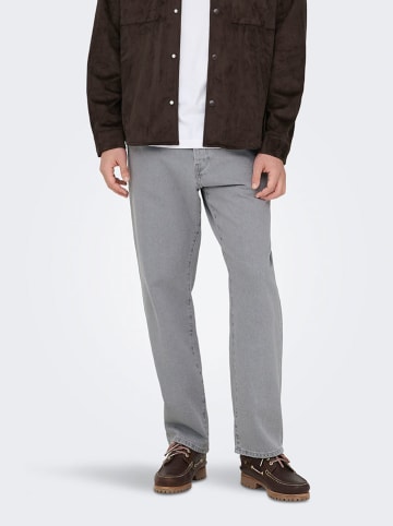 ONLY & SONS Spijkerbroek "Sedge" - regular fit - grijs