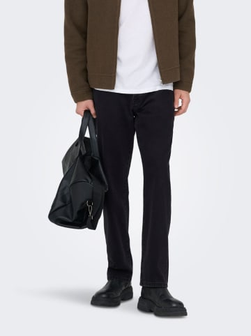 ONLY & SONS Spijkerbroek "Sedge" - regular fit - zwart