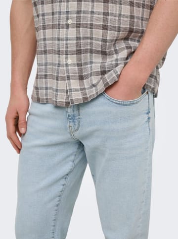 ONLY & SONS Spijkerbroek "Sweft" - slim fit - lichtblauw