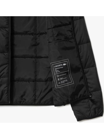 Lacoste Doorgestikte jas zwart