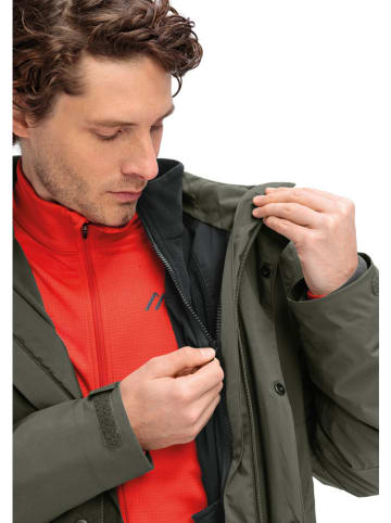 Maier Sports Kurtka funkcyjna 3w1 "Metor" w kolorze khaki