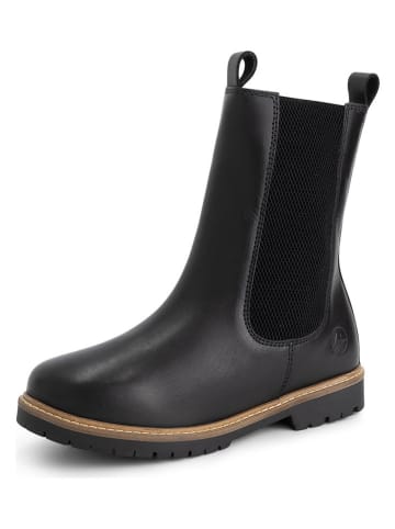 TRAVELIN' Leder-Chelsea-Boots "Ferring" in Schwarz