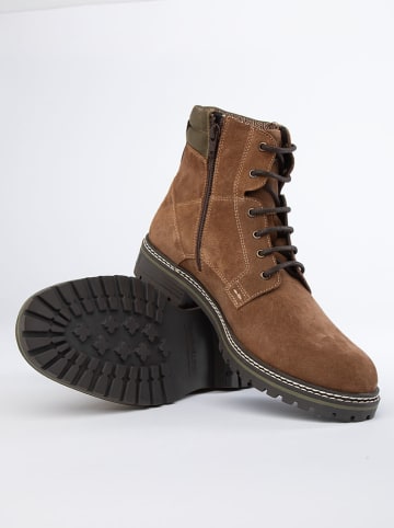 PAUL VESTERBRO Leren boots lichtbruin