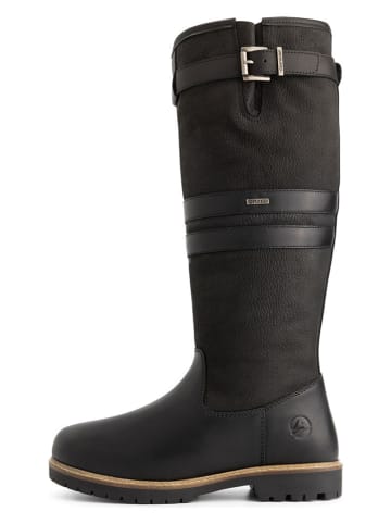 TRAVELIN' Skórzane kozaki "Frederikstad" w kolorze czarnym