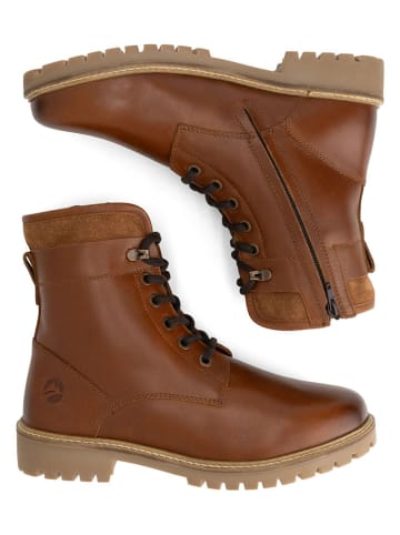 TRAVELIN' Leren boots "Langdets" lichtbruin