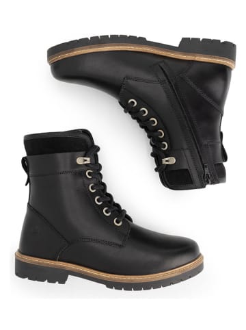 TRAVELIN' Leder-Boots "Larvik" in Schwarz