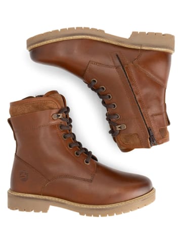 TRAVELIN' Leder-Boots "Larvik" in Hellbraun