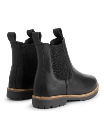 TRAVELIN' Leder-Chelsea-Boots "Ringsaker" in Schwarz