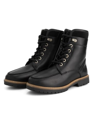 TRAVELIN' Leren boots "Tronstad" zwart