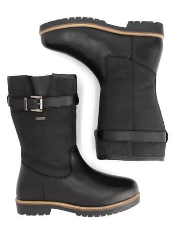TRAVELIN' Leder-Boots "Vadso" in Schwarz