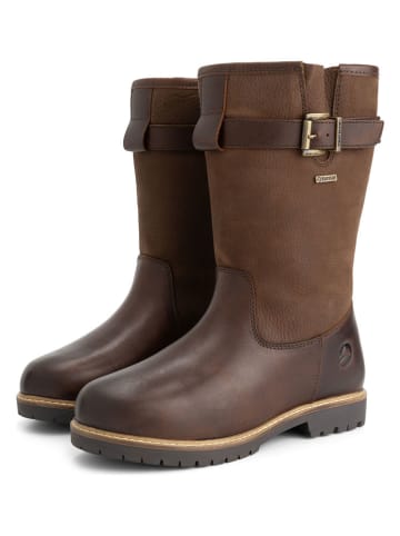 TRAVELIN' Leren boots "Vadso" bruin