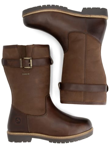 TRAVELIN' Leren boots "Vadso" bruin