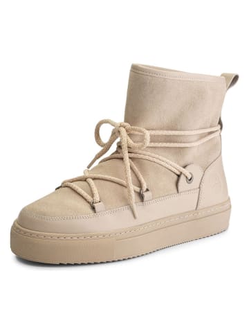 TRAVELIN' Leren winterboots "Norquay" beige