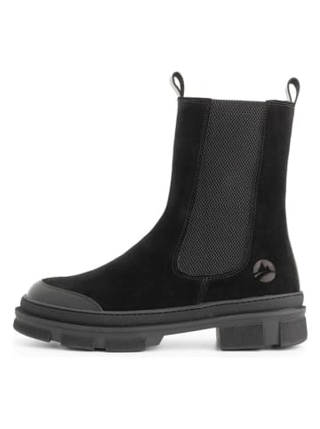 TRAVELIN' Leren chelseaboots zwart