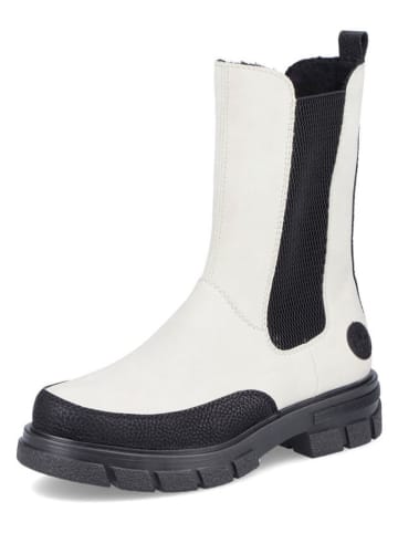 rieker Chelsea-Boots in Schwarz/ Creme