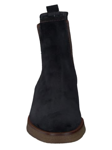 Paul Green Leren chelseaboots zwart