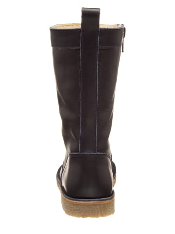 kmins Leren laarzen donkerblauw