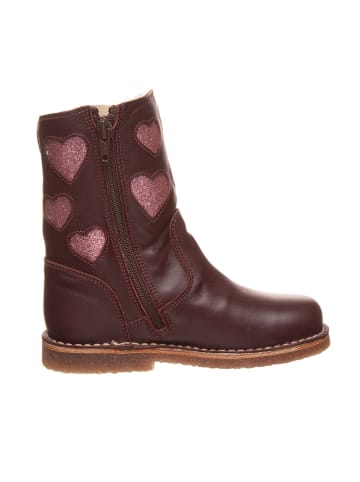 kmins Leren boots bordeaux