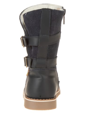 El Naturalista Leder-Winterstiefel in Dunkelblau