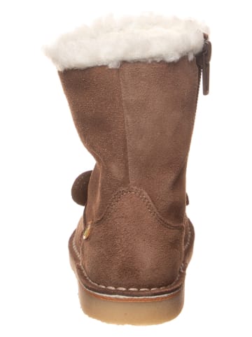 kmins Leder-Winterstiefel in Braun