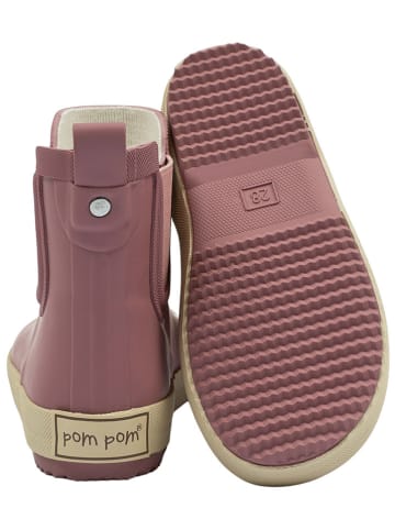 POM POM Chelsea-Boots in Altrosa