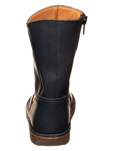 El Naturalista Leren laarzen donkerblauw