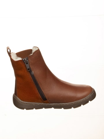 POM POM Leder-Barfußschuhe in Hellbraun