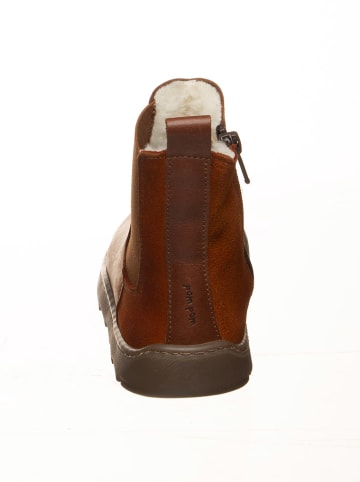 POM POM Leder-Barfußschuhe in Hellbraun