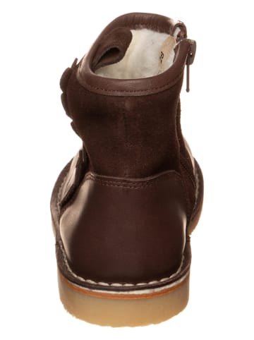 kmins Leren winterboots donkerbruin